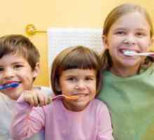 Izobraževanje otrok ščetkanje zob